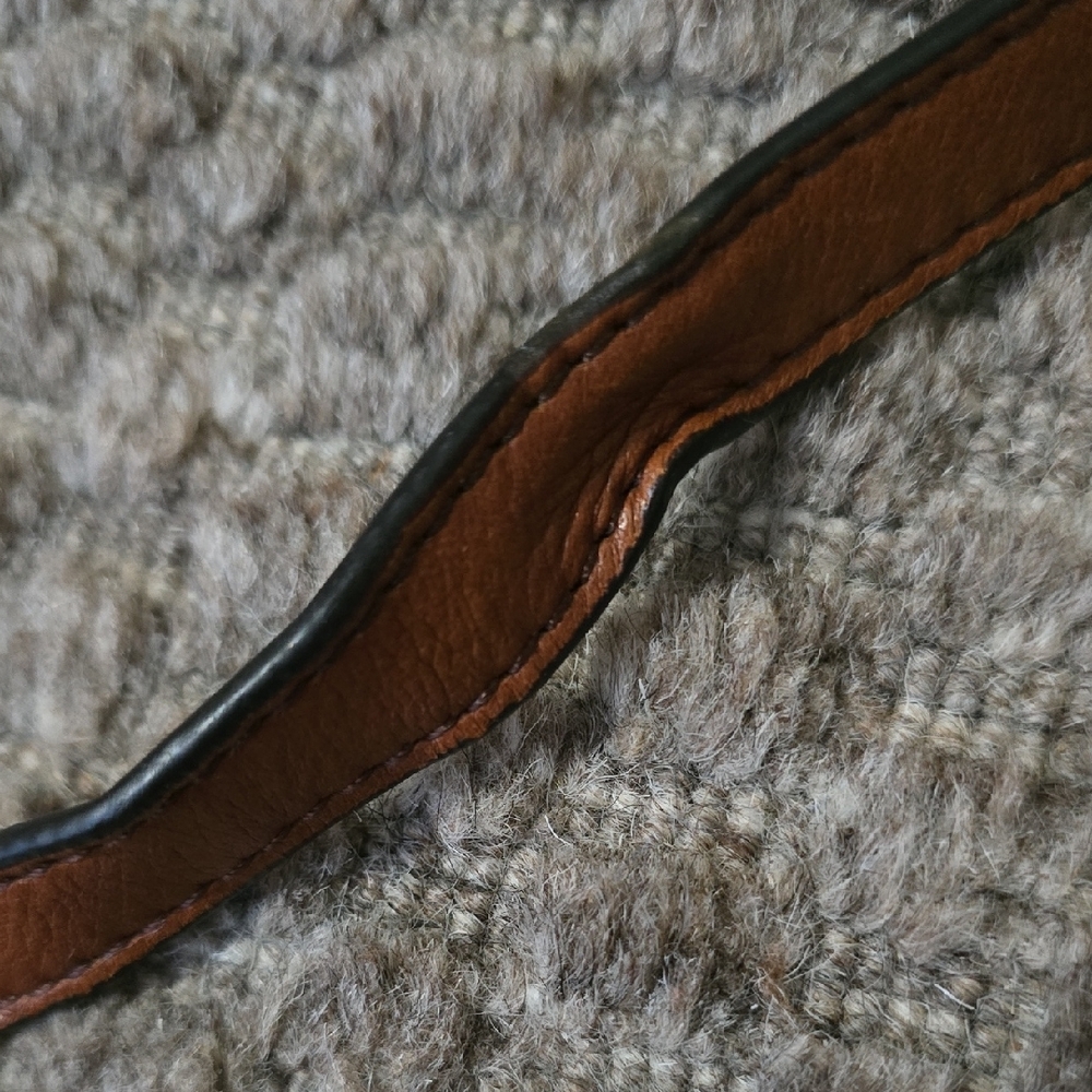 B. Makowski Brown Leather Crossbody Hobo Bag - Picture 9 of 11